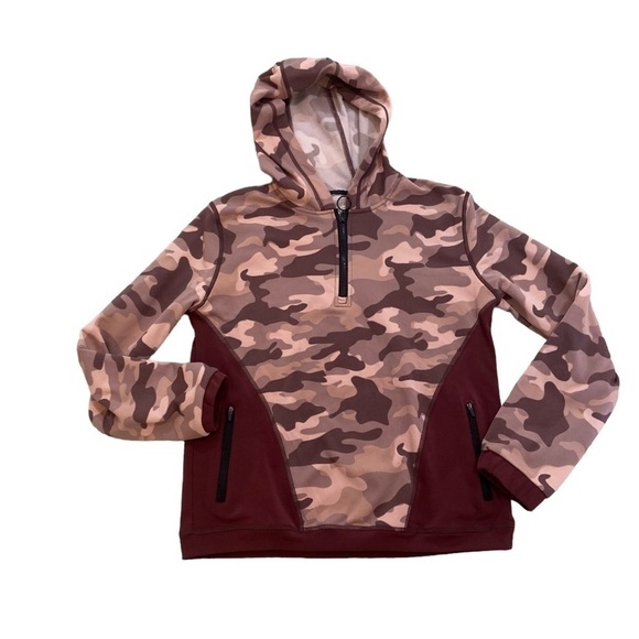 Better Sports Performance BSP rust/peach camo 1/4 zip sweatshirt hoodie medium - Picture 4 of 14
